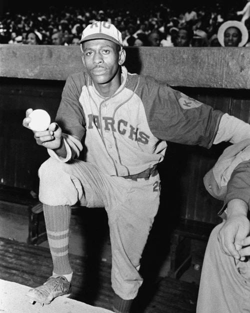 Kansas City Monarchs Satchel Paige Glossy Photo Negro League Print Poster 2