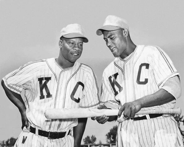Kansas City Monarchs Willard Brown And Ike Jackson Photo Negro League Print