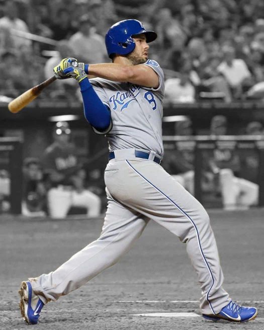 Kansas City Royals Mike Moustakas Glossy Photo Baseball Spotlight Poster