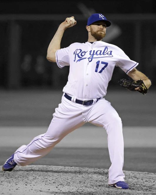 Kansas City Royals Wade Davis Glossy Photo Baseball Spotlight Poster Print