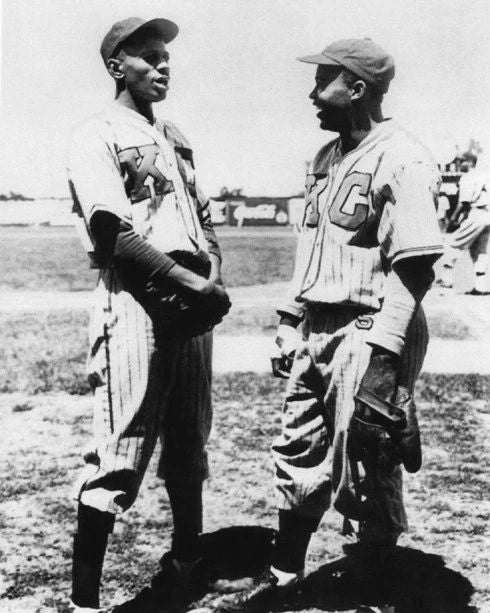 Kansas City Satchel Paige And Jackie Robinson Keychain Negro League Print