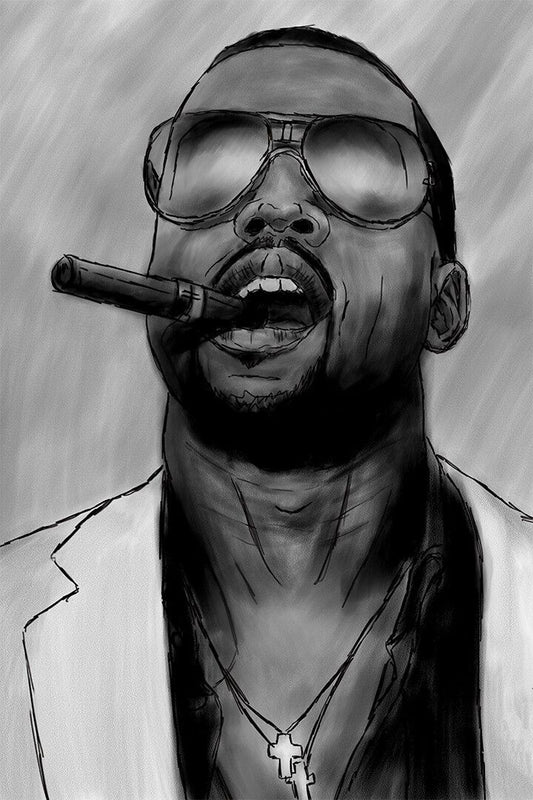 Kanye West Hip Hop Rap Music Entrepreneur Print Wall Art Home Poster