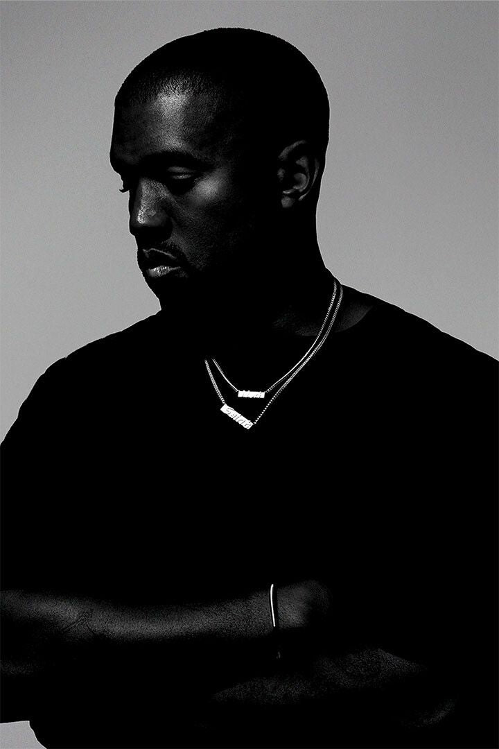 Kanye West Rap Hip Hop Music Stars Fashion Print Keychain