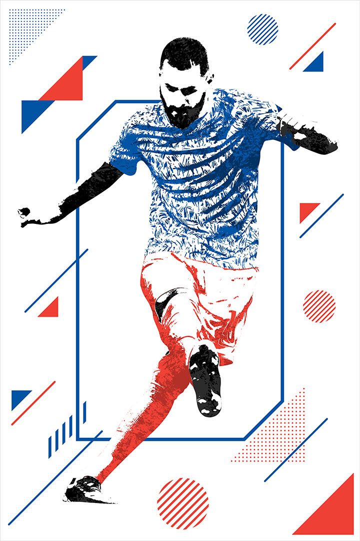Karim Benzema French Football Soccer Athlete Magnet