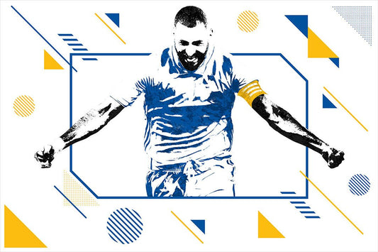 Karim Benzema French Football Soccer Player Wall Art Home Decor Poster