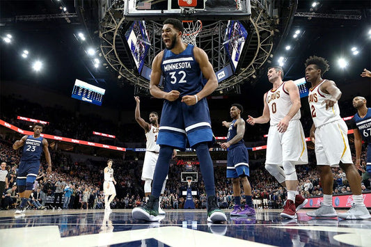 Karl Anthony Towns 32 Minnesota Timberwolves Team Match Wall Poster