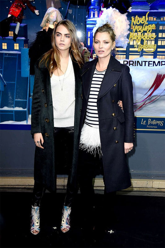 Kate Moss And Cara Delevingne Models Print Wall Art Home Decor Poster