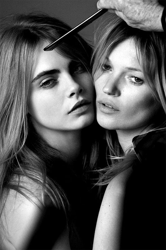 Kate Moss And Cara Delevingne Shot Together For My Wall Art Home Poster