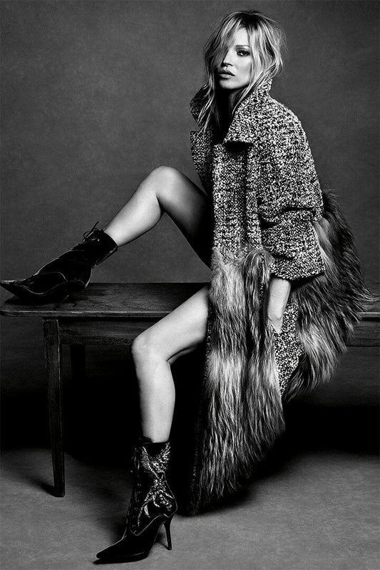 Kate Moss Model Fashion Pioneer Painting Print Wall Art Home Poster
