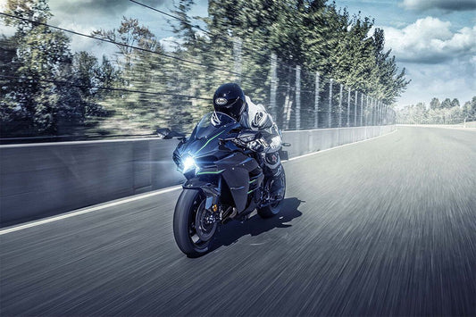 Kawasaki Ninja H2 Exhaust Motorcycle Wall Art Home Decor Poster