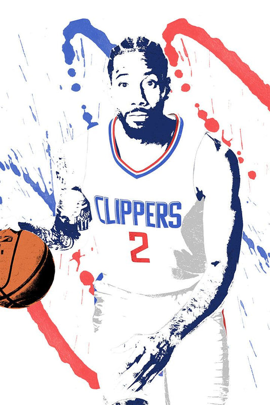 Kawhi Leonard La Clippers Basketball Star Player Wall Art Home Poster