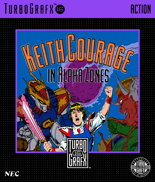 Keith Courage In Alpha Zones (Usa Action, Custom Based On 1989 Cover Art) Turbog Print Poster