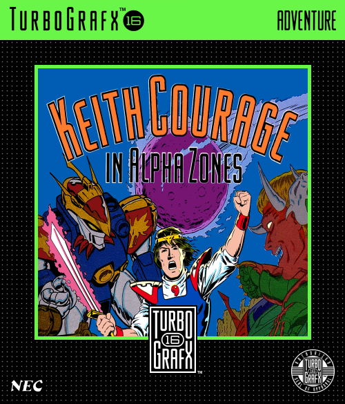 Keith Courage In Alpha Zones (Usa, Adventure, Custom Based On 1989 Cover Art) Tu Print Poster