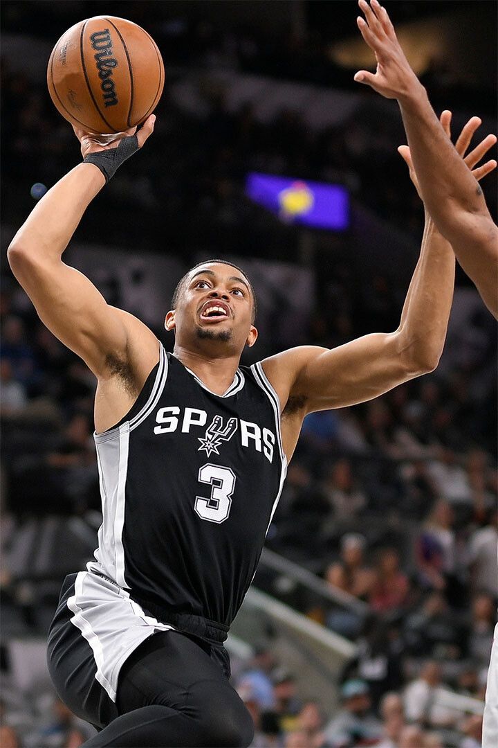 Keldon Johnson Basketball Player San Antonio Spurs Team Keychain