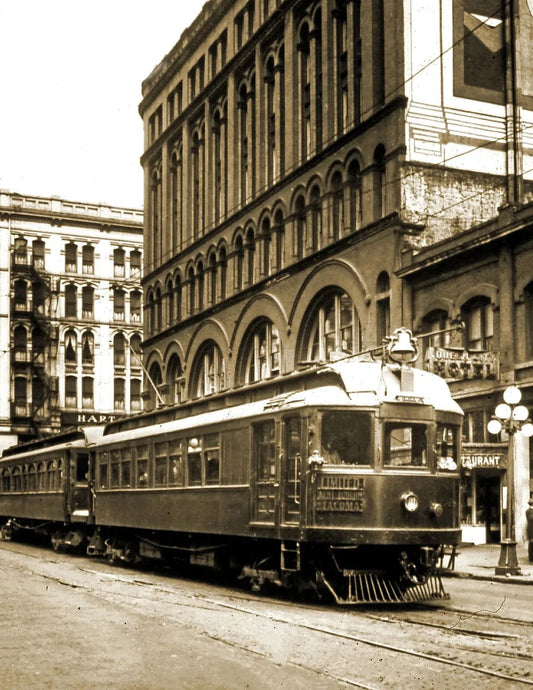 Kent Auburn Tacoma Electric Streetcar Train Seattle Washington Picture Photo