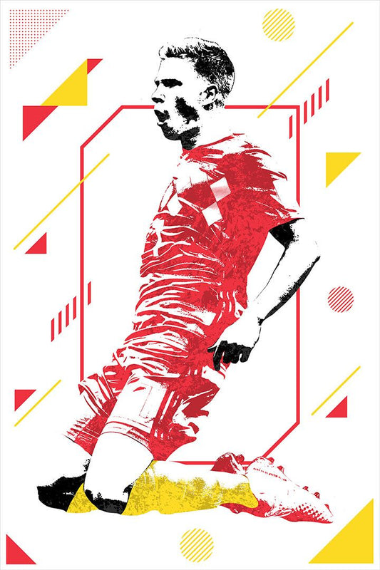 Kevin De Bruyne Belgian Football Player Wall Art Home Decor Poster