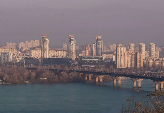 Kiev City Skyline Buildings Ukraine Picture Poster Picture Photo Print