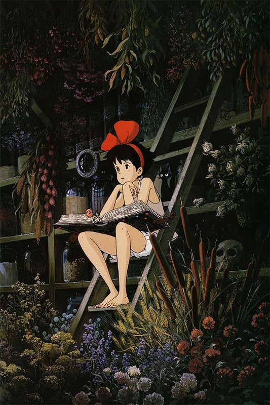 Kikis Delivery Service Family Anime Movie Cinema Wall Art Home Poster