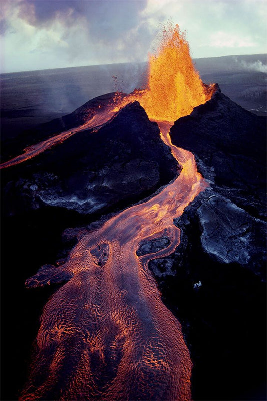 Kilauea Volcano Erupting Nature Landscape Wall Art Home Decor Poster