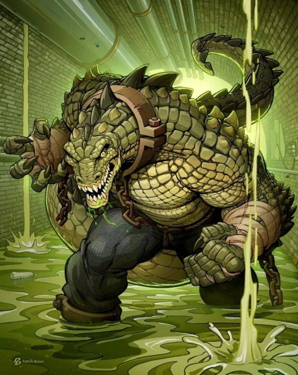 Killer Croc Sewer Mutant 01 Jigsaw Puzzle