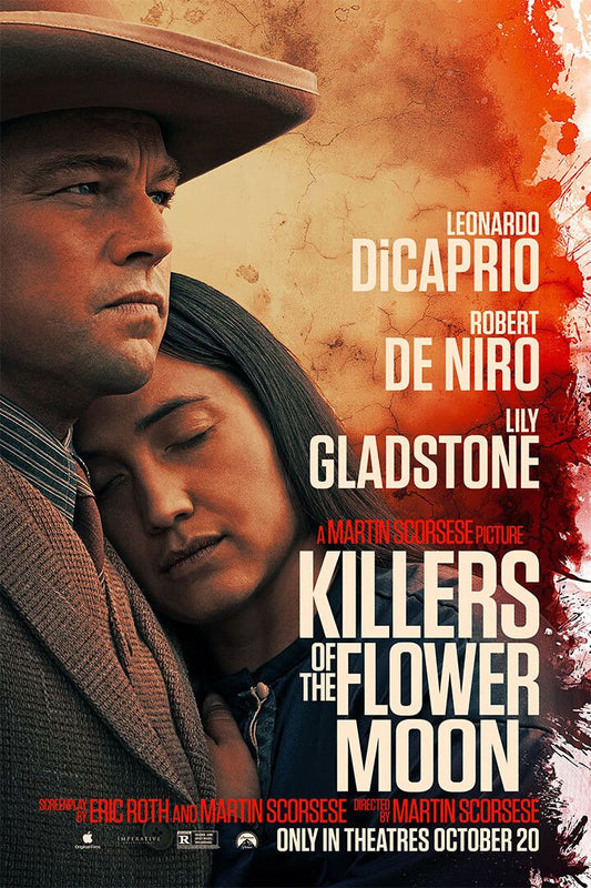 Killers Of The Flower Moon Movie Crime Drama History Wall Art Poster