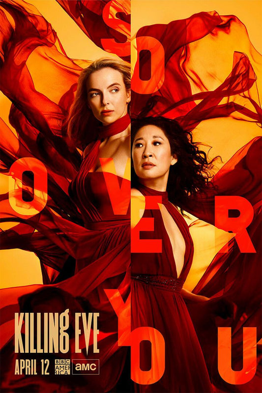 Killing Eve Movie Sandra Oh Jodie Comer Tv Series 2018 Wall Art Poster