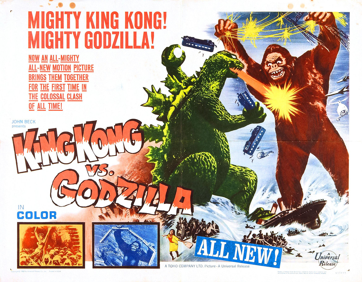 King Kong Vs Godzilla 05 Movie Magnet