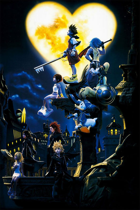 Kingdom Of Hearts Video Game Character Room Wall Decor Poster