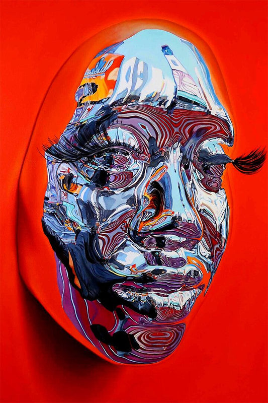 Kip Omolade Chrome Oil Paint Print Wall Art Home Decor Poster