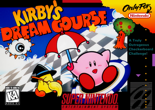 Kirby S Dream Course (Usa) Snes Print Poster
