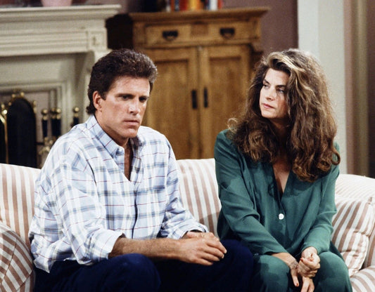 Kirstie Alley & Ted Danson On Tv Show Cheers Picture Photo Print