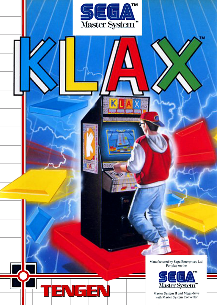 Klax Sega Master System Print Poster
