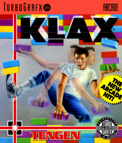 Klax (Usa, Concept Box Art From Turboplay June July 1990 Issue) Turbografx 16 Keychain