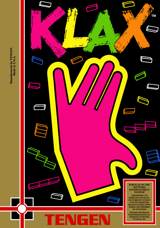 Klax (Usa) (Tengen Unlicensed) Nes Print Poster