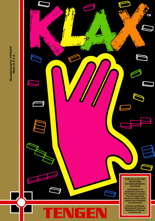 Klax (Usa) (Tengen Unlicensed) Nes Print Poster
