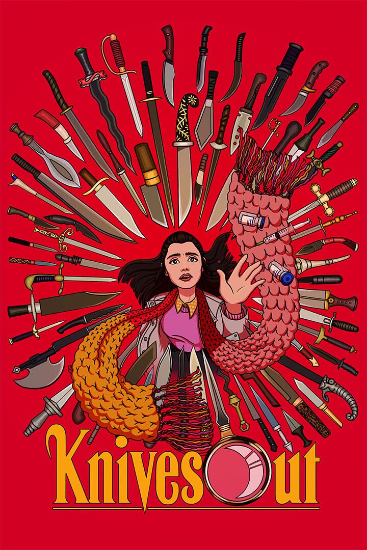 Knives Out Movie 2019 Drama Crime Comedy Painting Magnet