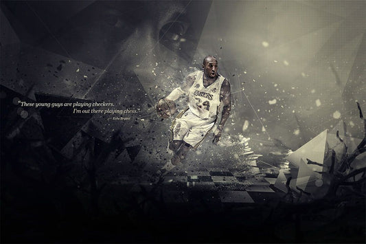Kobe Bryant Motivational Quotes Basketball Sports Wall Art Home Poster