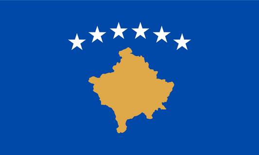 Kosovo Flag Print Poster