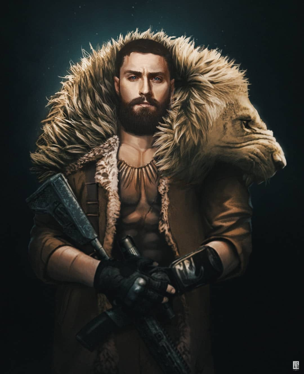Kraven Hunter Lion Jacket 001 Jigsaw Puzzle