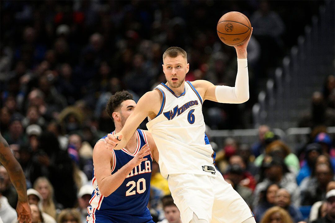 Kristaps Porzingis Latvian Basketballer Washington Wizards Jigsaw Puzzle