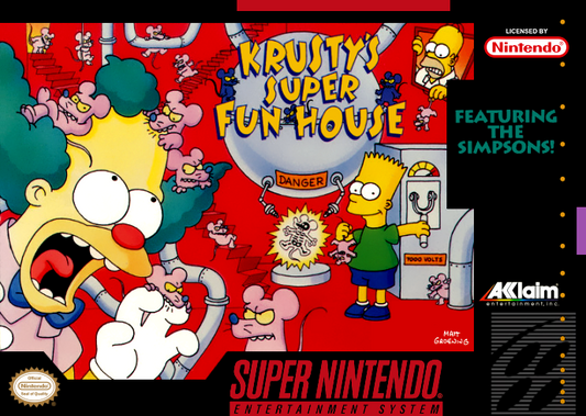 Krusty S Super Fun House (Usa) Snes Print Poster