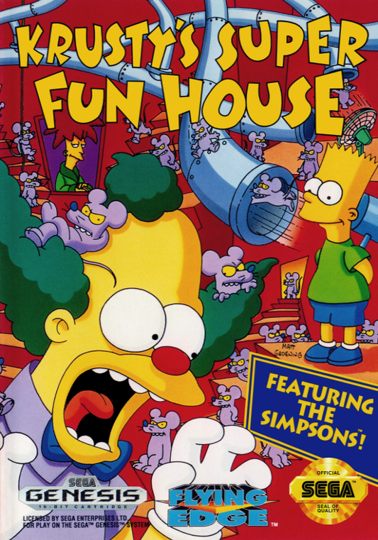 Krusty S Super Fun House (Usa) Genesis Print Poster