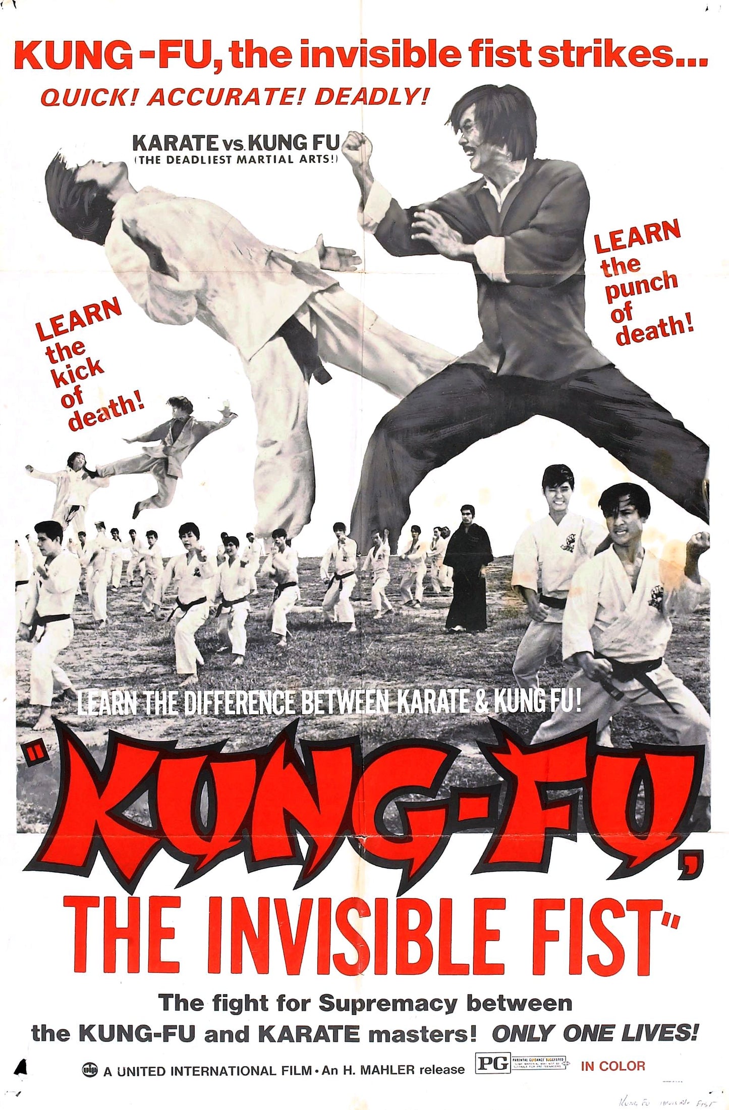Kung Fu Invisible Fist 01 Movie Magnet