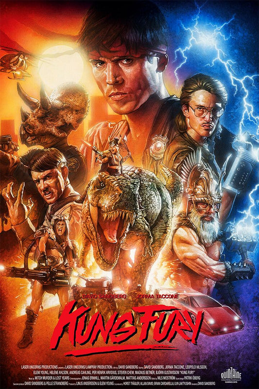 Kung Fury Movie Action Comedy Print Canvas Wall Art Home Poster