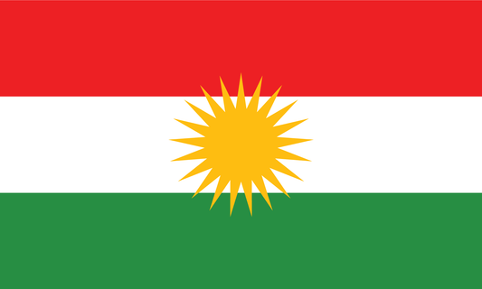 Kurdistan Flag Print Poster
