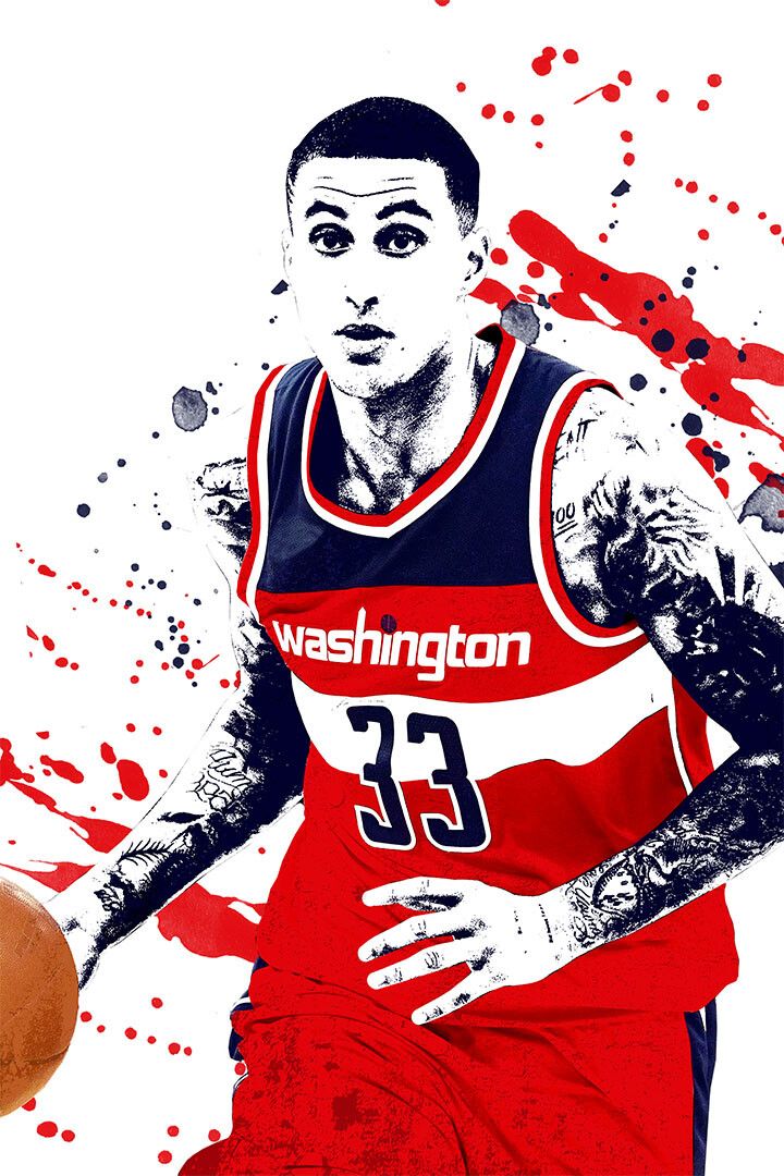 Kyle Kuzma Basketball Washington Wizards Basketball Team Wall Poster