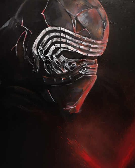 Kylo Ren Sith Helmet Design Print Poster