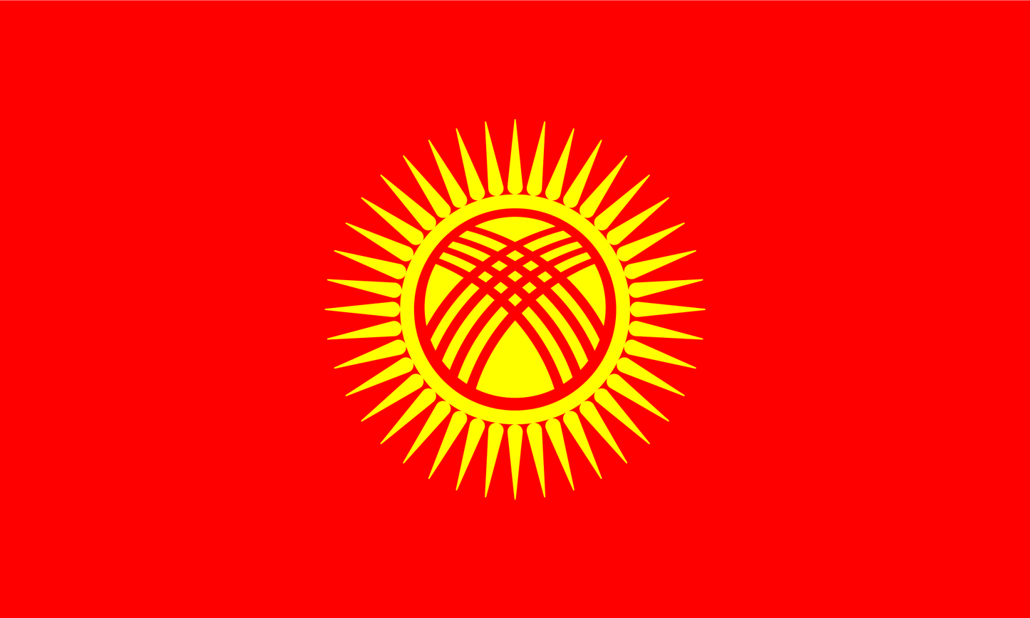 Kyrgyzstan Flag Print Poster