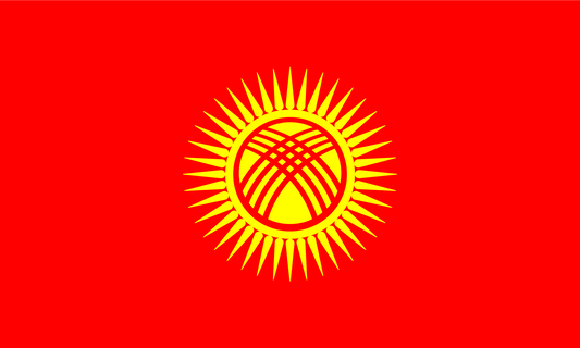 Kyrgyzstan Flag Print Poster
