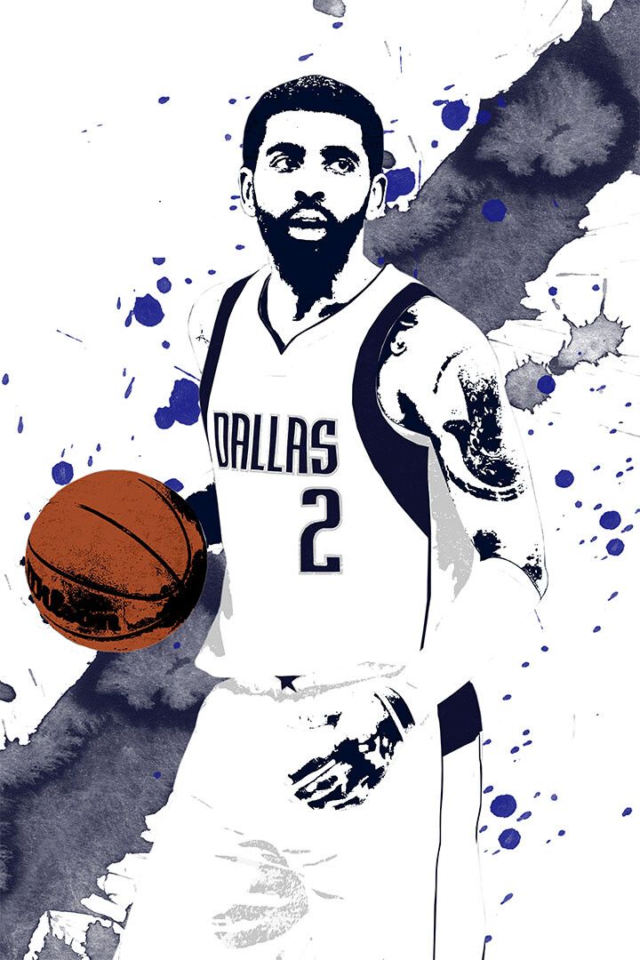 Kyrie Irving Dallas Mavericks Basketball Player Wall Art Home Poster